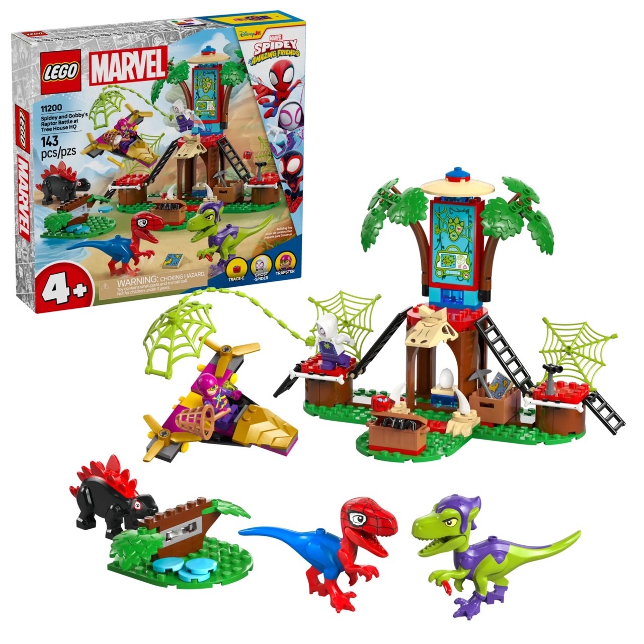小蜘蛛和綠惡魔的樹屋總部迅猛龍大戰 Spidey and Gobby's Raptor Battle at Tree
