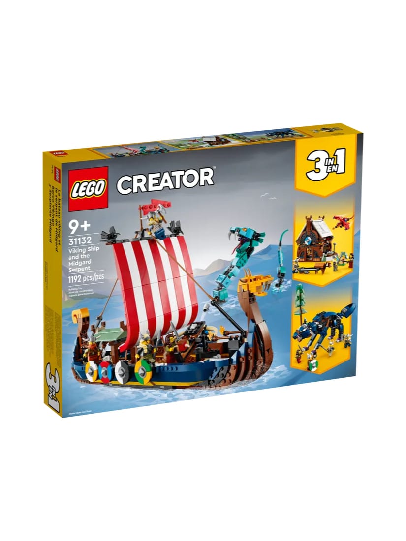 Viking Ship and the Midgard Serpent