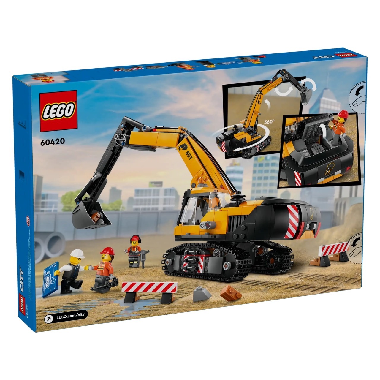 LEGO 60420 工程挖掘機 Yellow Construction Excavator 照片2
