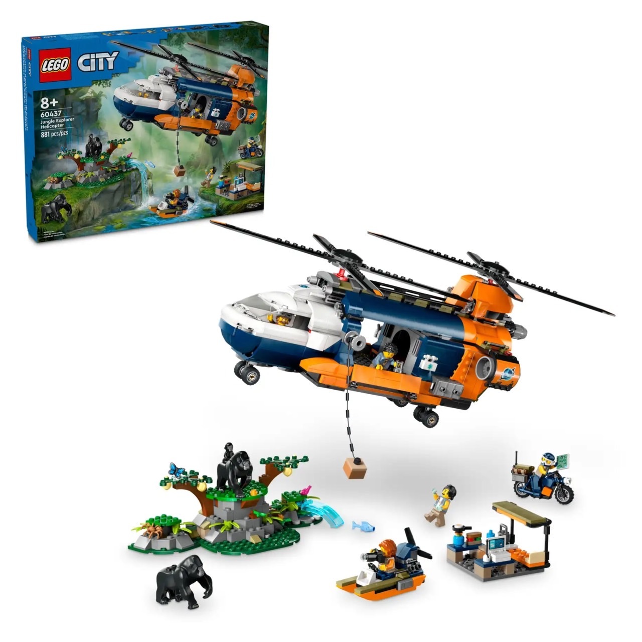 LEGO 60437 基地營的叢林探險家直升機 Jungle Explorer Helicopter at Base Camp