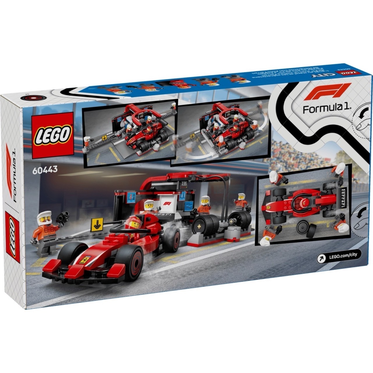 LEGO 60443 F1 維修站、維修人員和 Ferrari 汽車 F1® Pit Stop & Pit Crew with Ferrari Car 照片2
