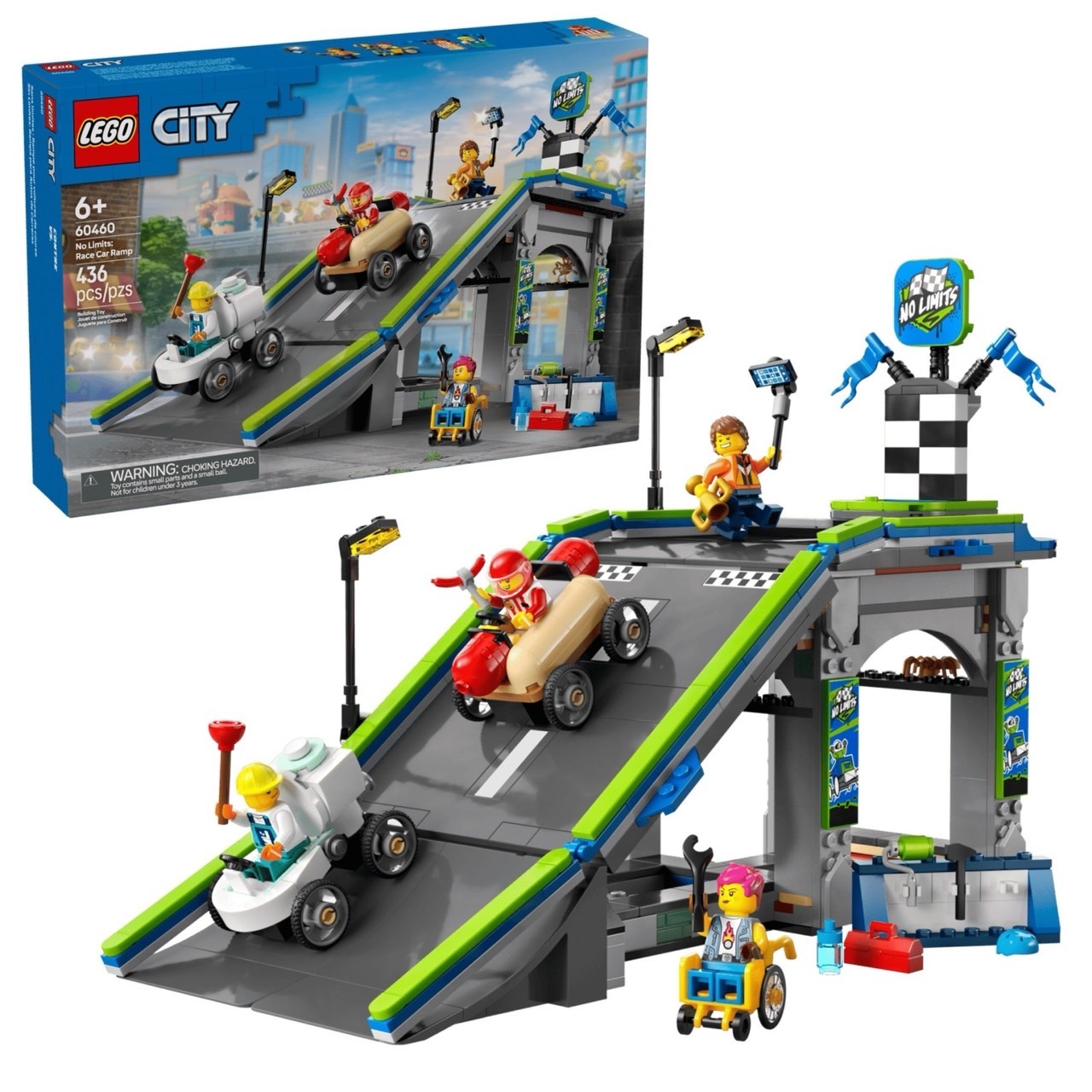 LEGO 60460 沒有極限：賽車坡道賽道 No Limits: Race Car Ramp Track