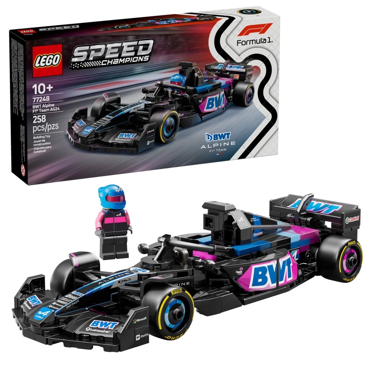 阿爾卑 F1® Team A524 Race Car 樂高® 極速賽車